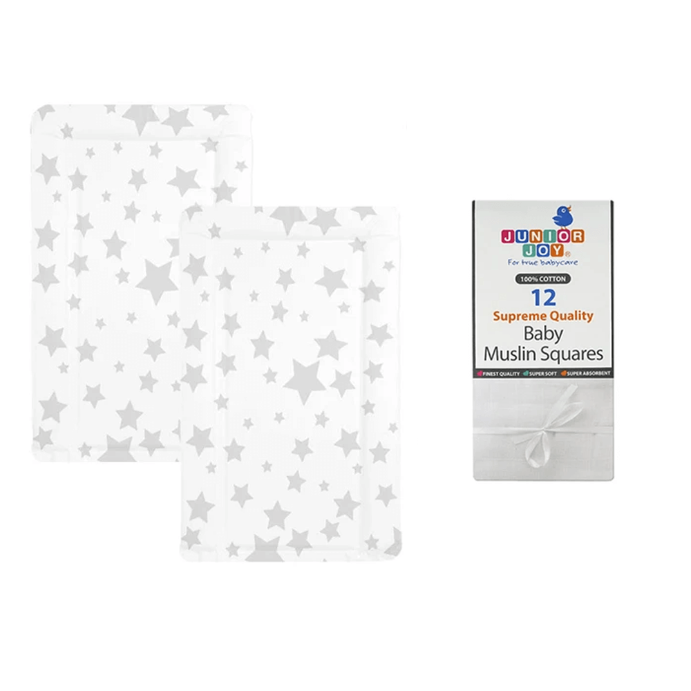 Upstairs Downstairs Changing Bundle - Grey Stars