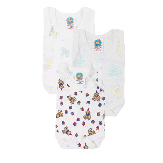 Junior Joy 100% Cotton Baby Vest Bodysuits – Soft and Gentle Everyday Essential