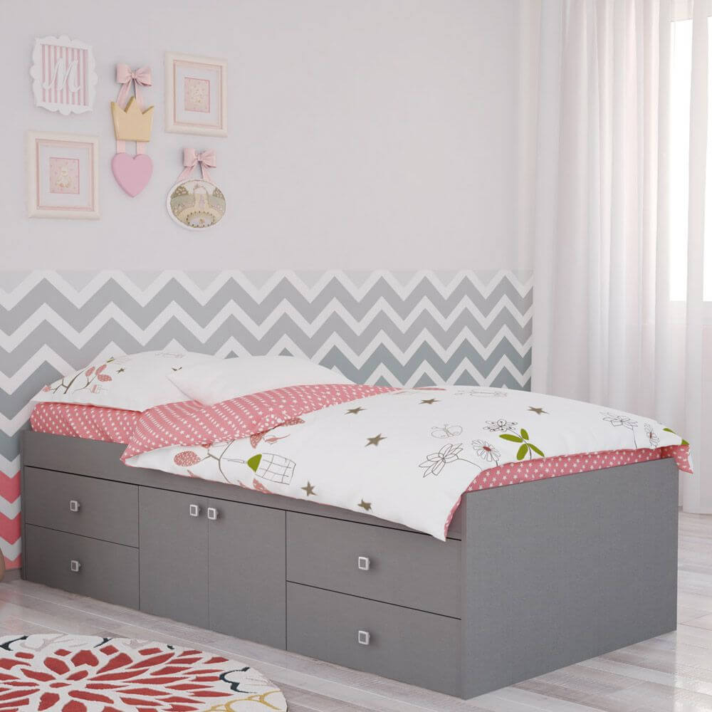 Captain's Single 3ft Cabin Bed Grey