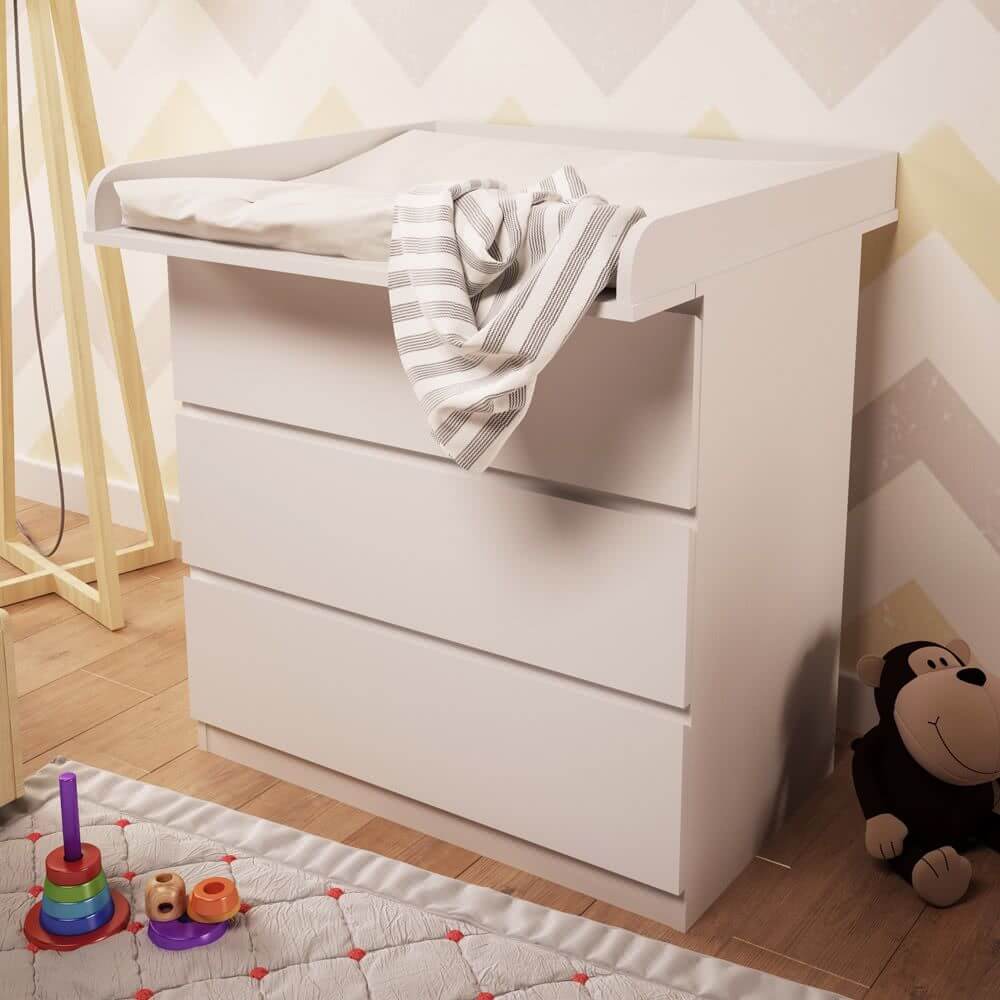 Changing Board Attachment For IKEA Malm Chest of Drawers
