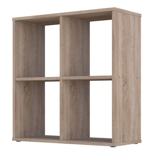 Home Smart 4 Cubic Section Shelving Unit - Oak