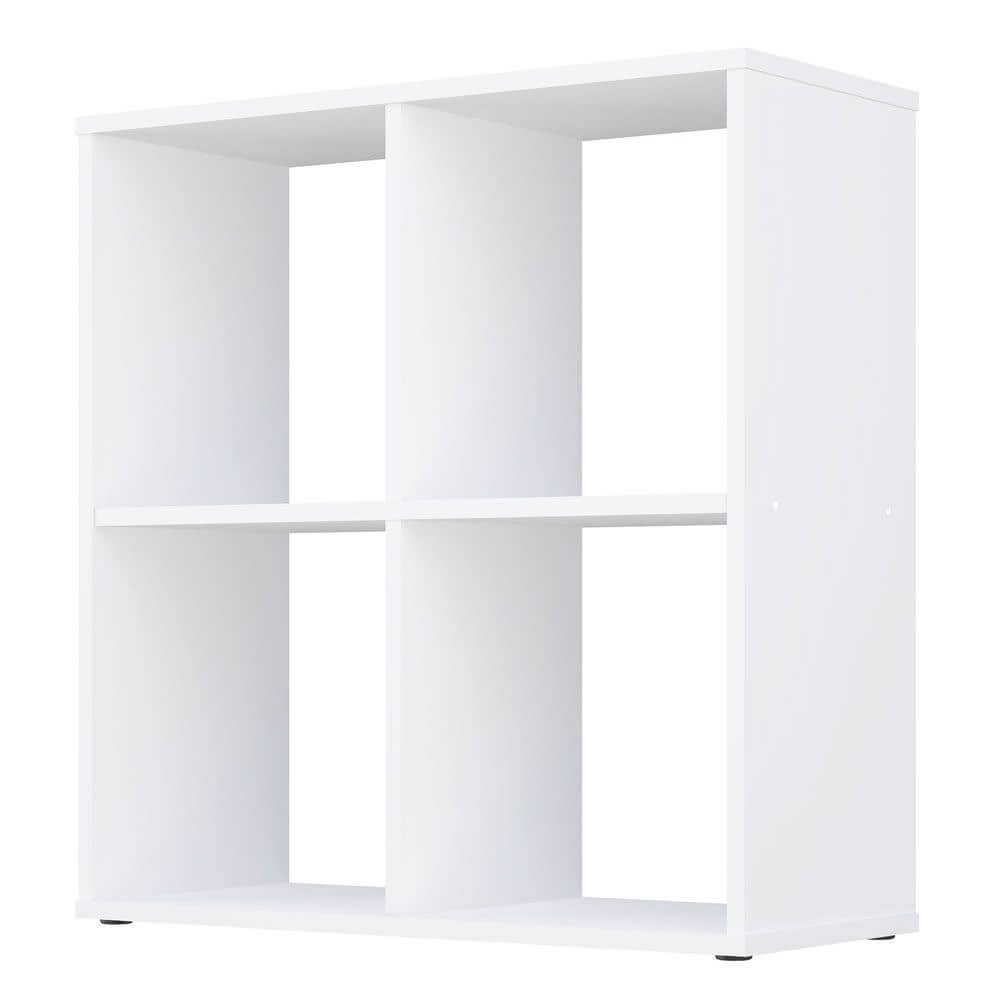 Home Smart 4 Cubic Section Shelving Unit - White