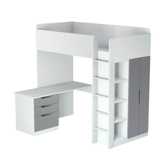 Kids High Sleeper Loft Bed Storage Bundle