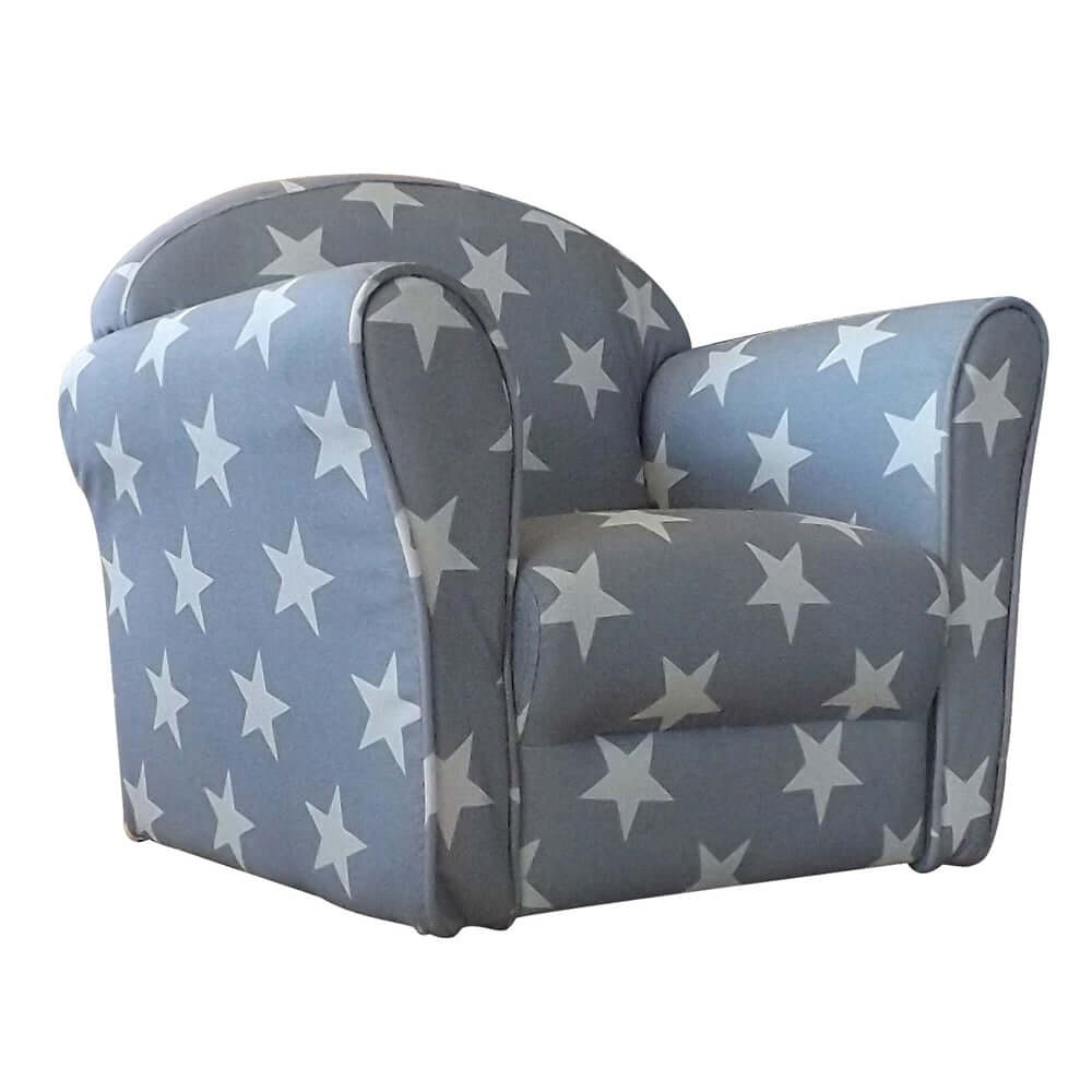 Mini Armchair Grey / White Stars