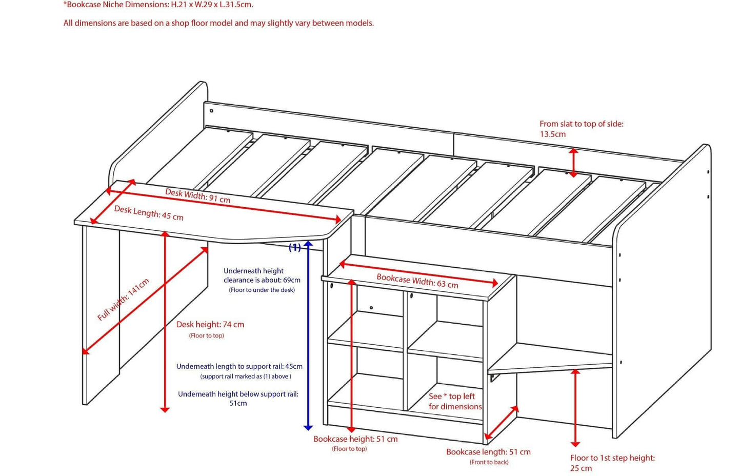 Pilot Cabin Bed White