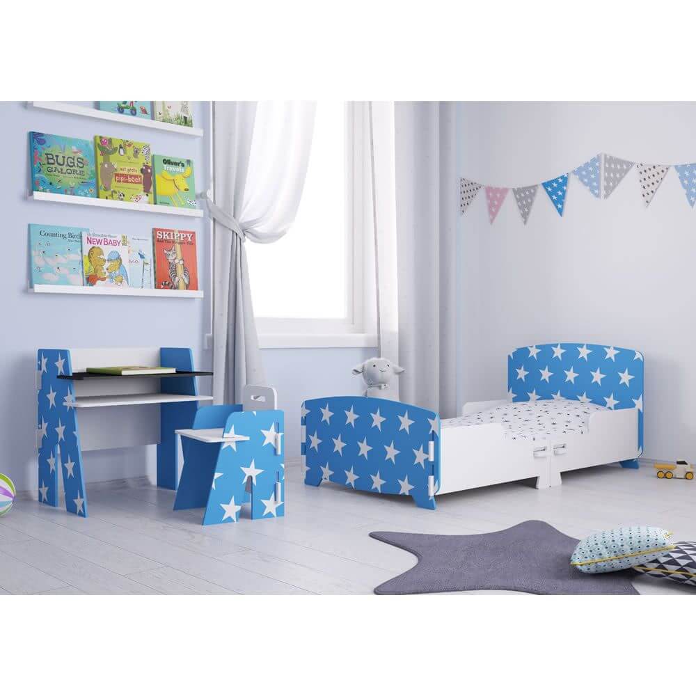 Star Desk & Chair Blue