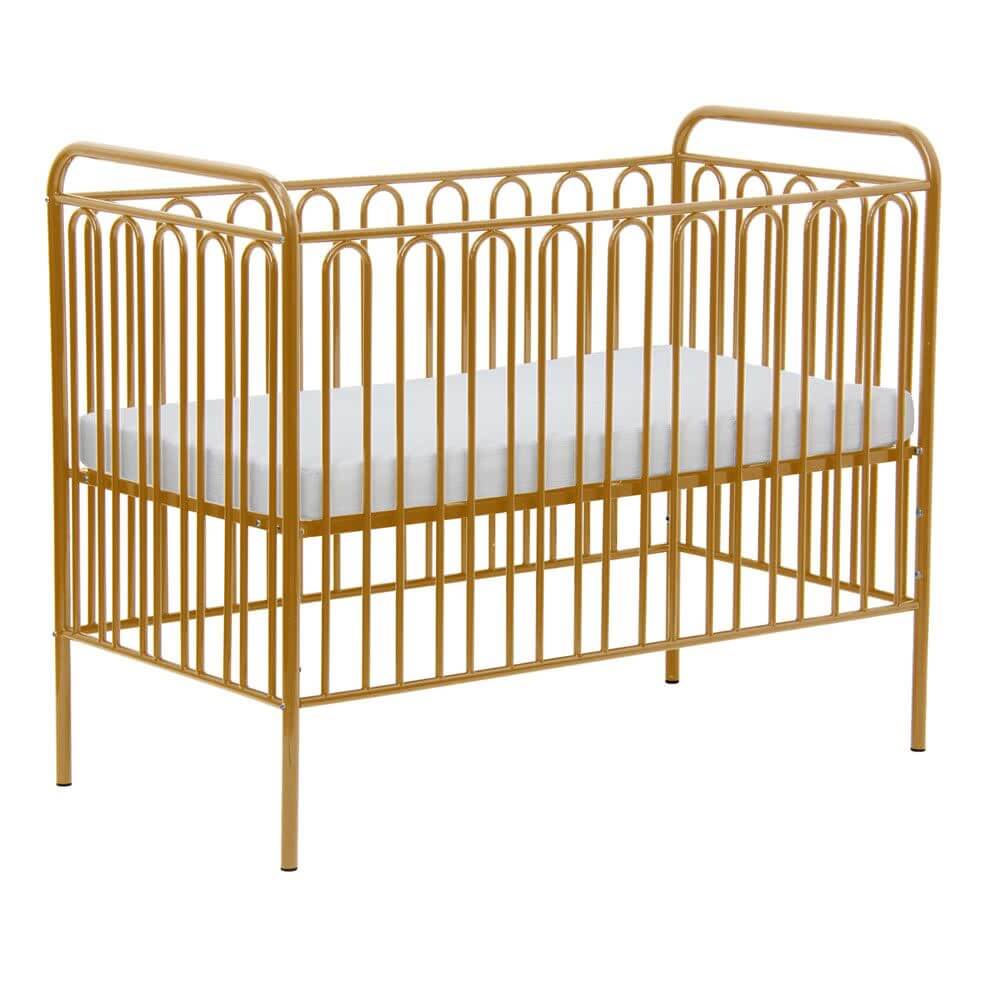 Vintage Metal Baby Cot 150, Gold – Pearl and Bear