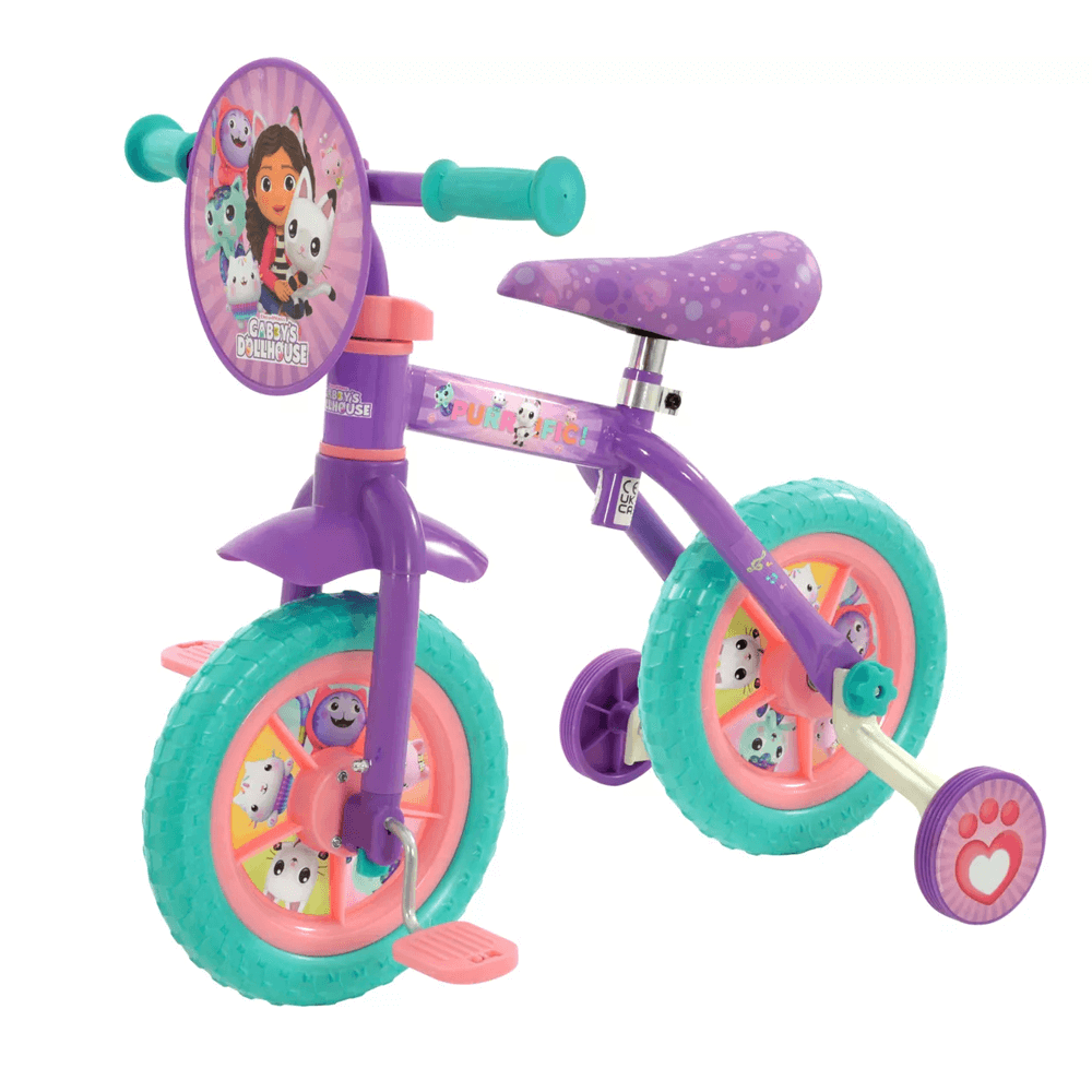 Gabby's Dollhouse 2-in-1 10" Training Bike