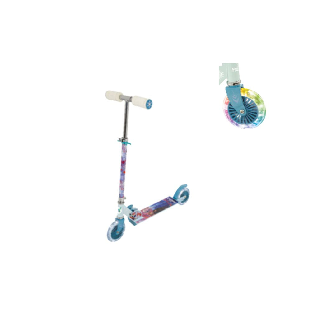 Frozen 2 Folding Inline Scooter with Light Up Wheels