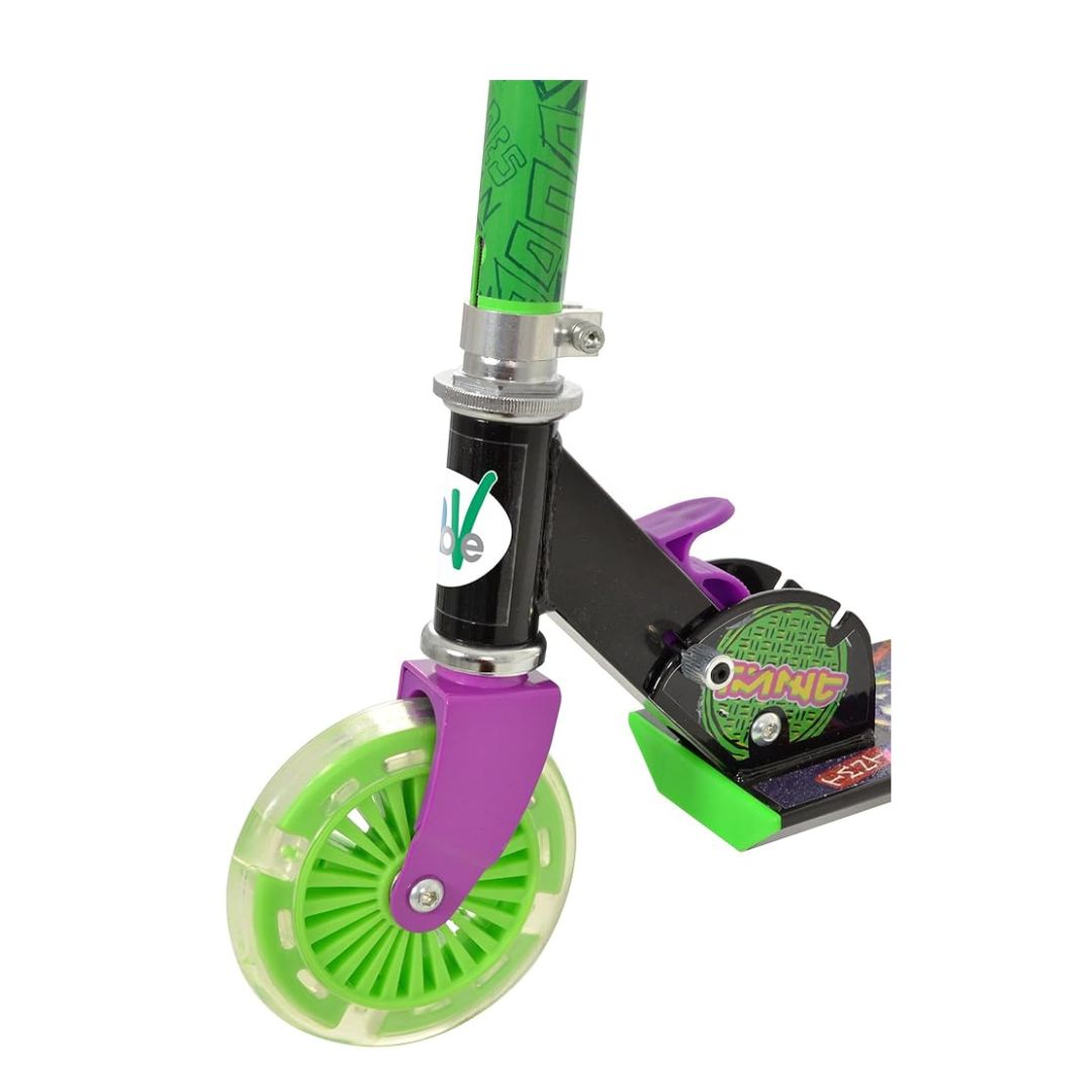 Turtles Folding Inline Scooter with Light Up Wheels