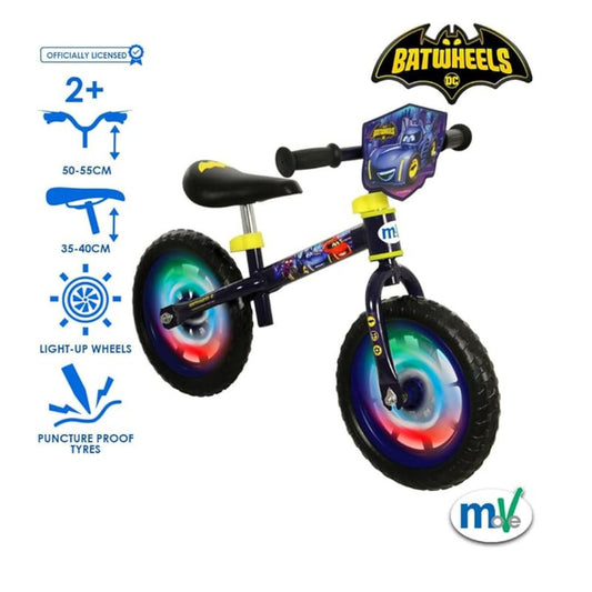 Batwheels 12" Balance Bike with Light Up Wheels