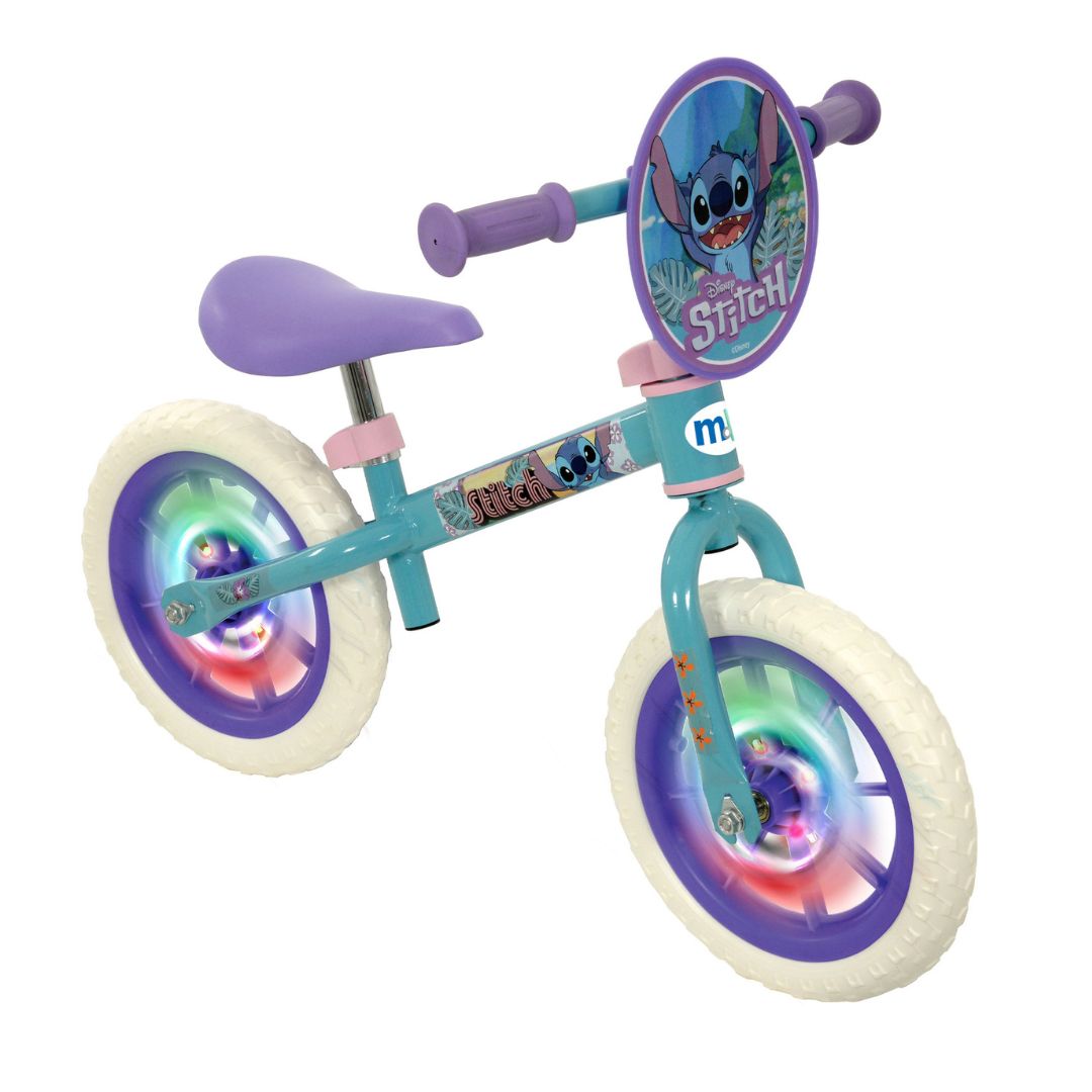 Stitch 12" Balance Bike with Light Up Wheels