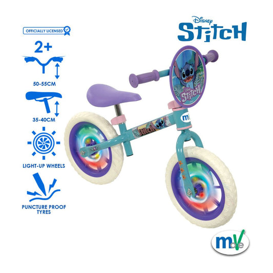 Stitch 12" Balance Bike with Light Up Wheels