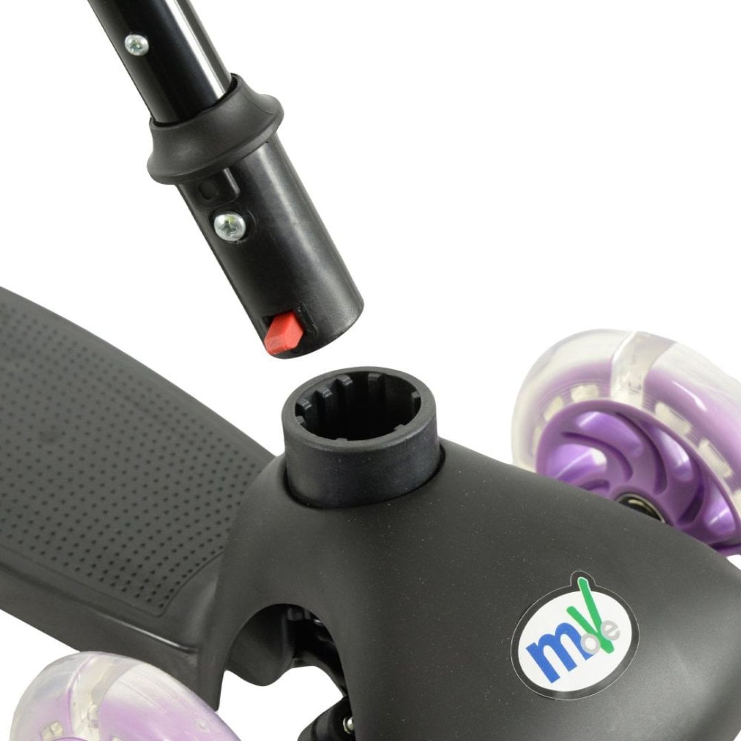 MoVe Tilt and Glo Kids Scooter with Multi-Coloured Lights – Ages 3+