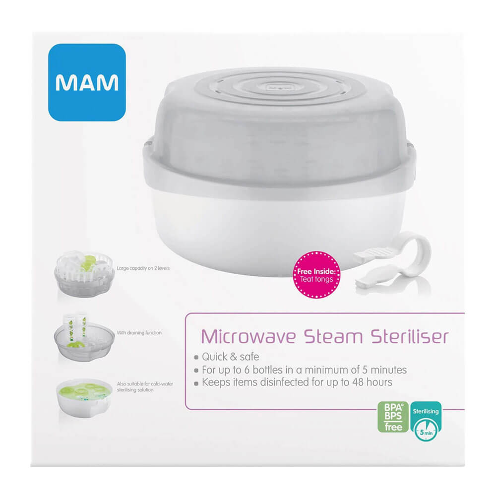 Microwave Steam Steriliser Grey