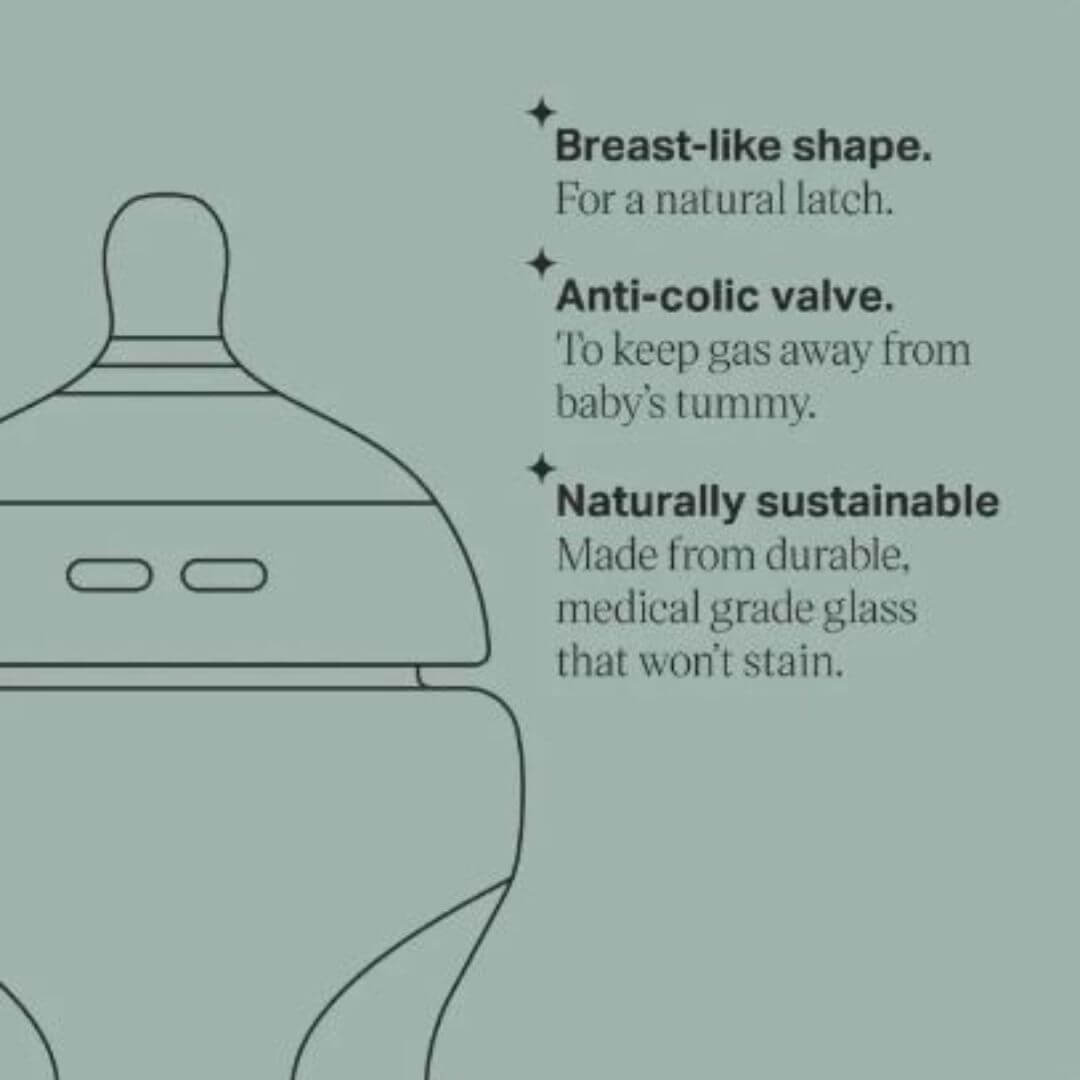 Tommee Tippee Natural Start Glass Bottle