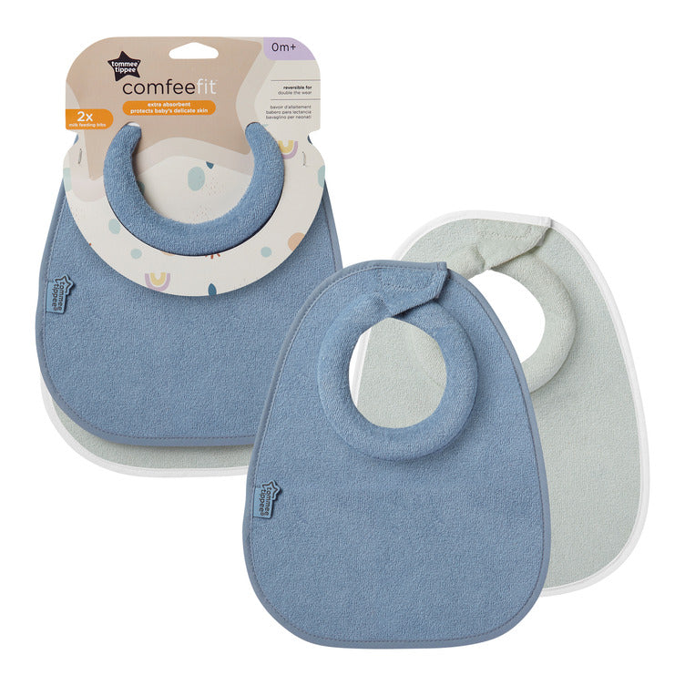 Closer to Nature Milk Feeding Bibs 2 Pack