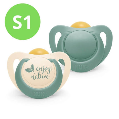 For Nature Sustainable Rubber Soothers 2 Pack Size 1