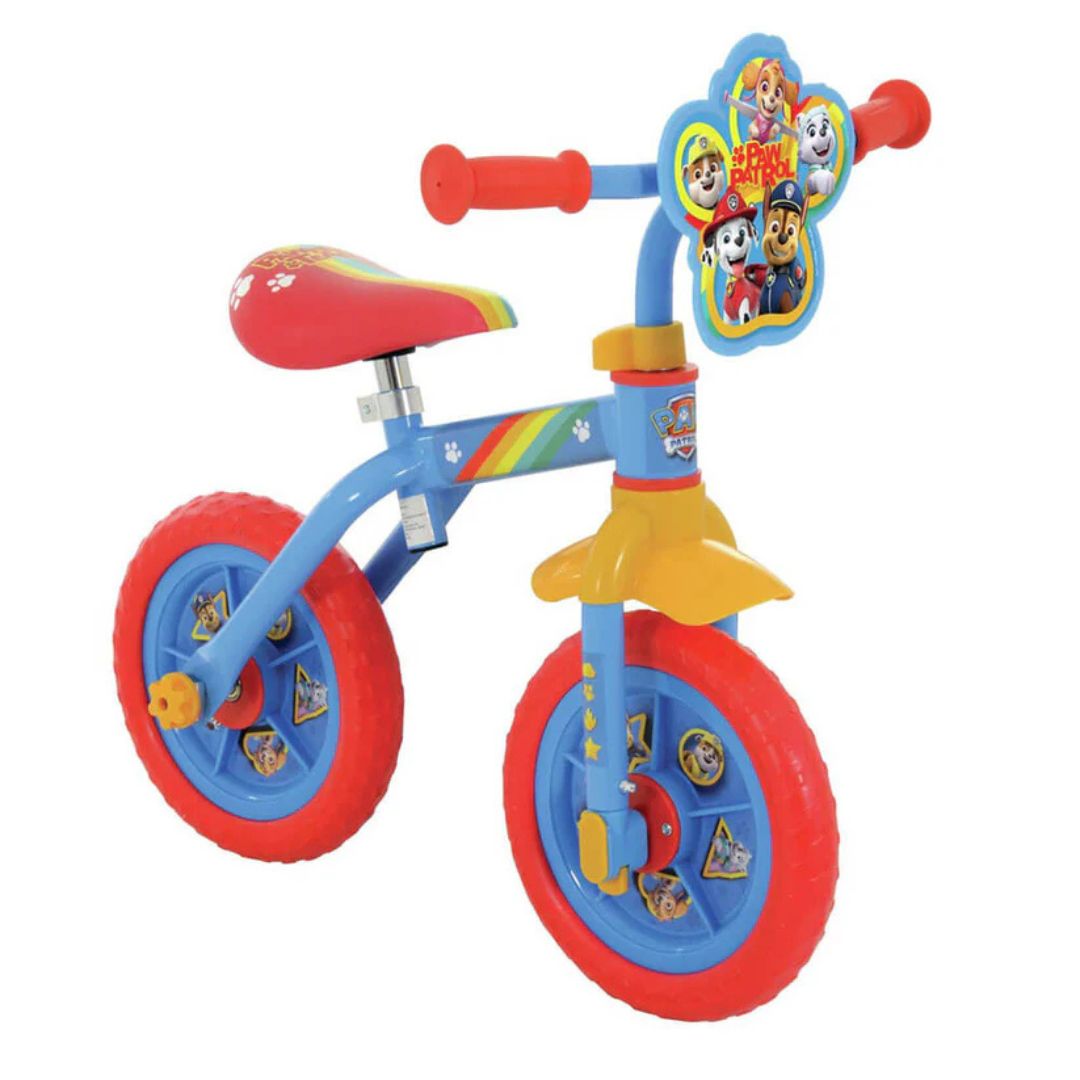 Paw Patrol 2-in-1 10" Training Bike and Helmet Bundle