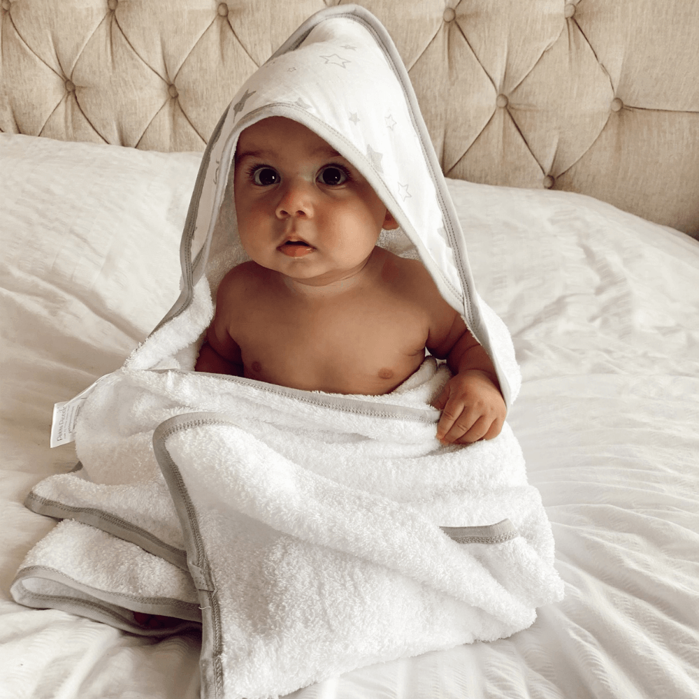 Baby Muslin Hooded Towel Set
