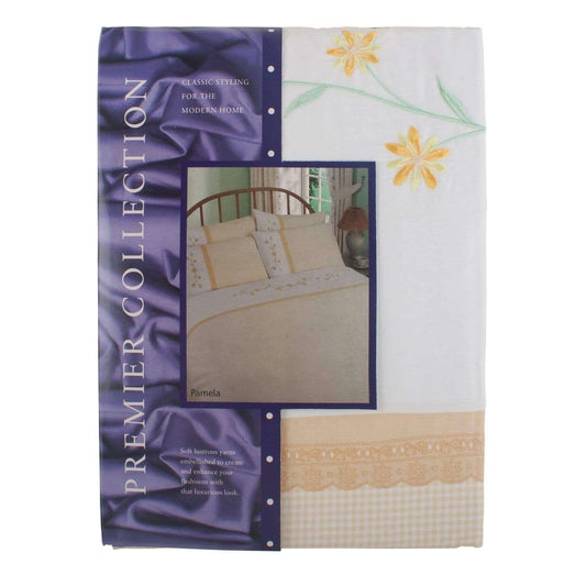 Premier Collection Embroidered Flower Quilt Cover Set