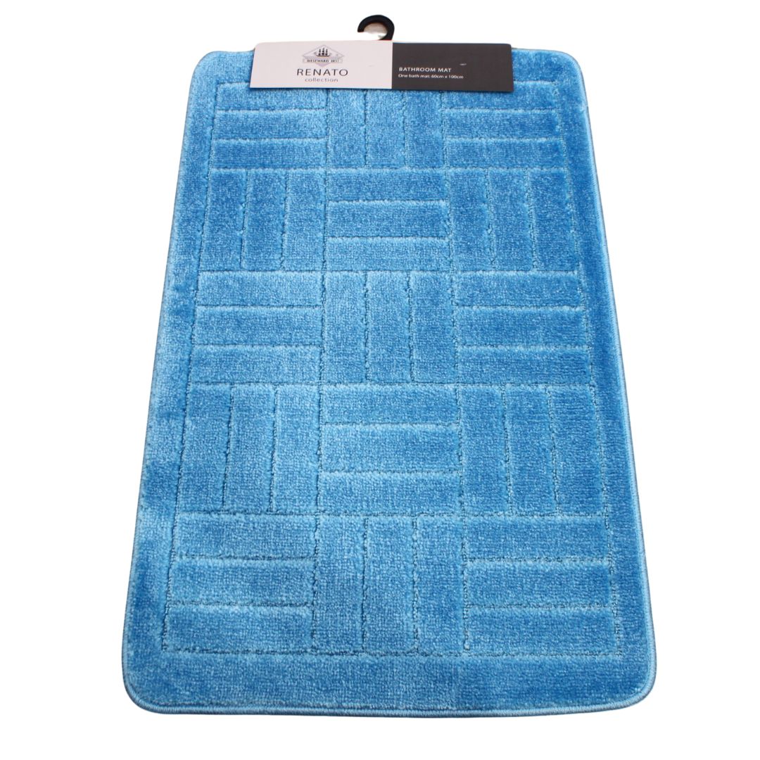 Westward Ho! Renato 1 Piece Large Bath Mat – Soft 100% Polypropylene 60 x 100 cm