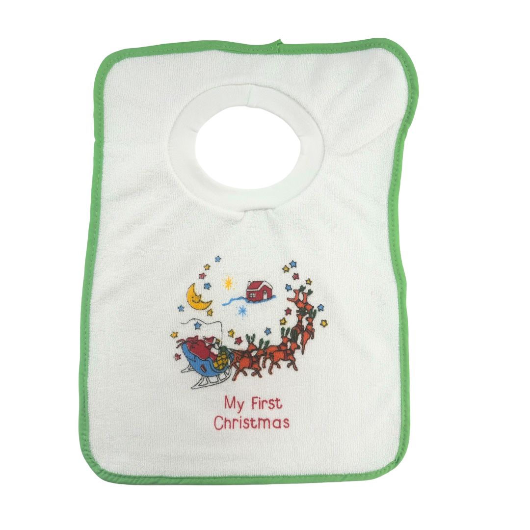 Junior Joy Baby Pullover Bibs, Pack of Soft Absorbent Cloth Feeding Bibs,2 Pack