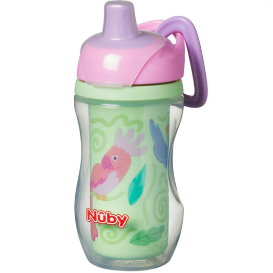 Nuby Insulated Sipper Cup – 9oz Toddler Cup with Silicone Spout & Travel Hook | 12 Months+