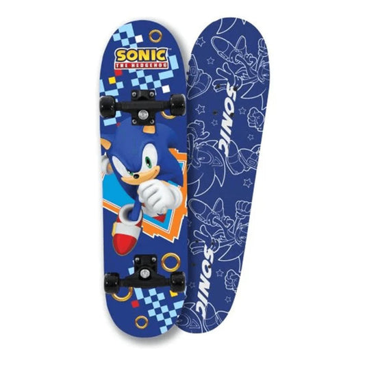 Sonic the Hedgehog Skateboard and Protector Pads Bundle