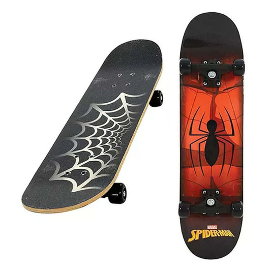 Spiderman Skateboard and Protector Pads Bundle