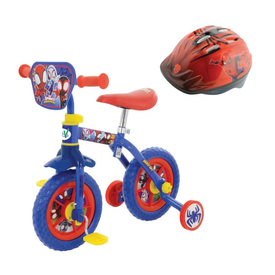 Spidey and His Amazing Friends 2-in-1 10" Training Bike and Helmet Bundle