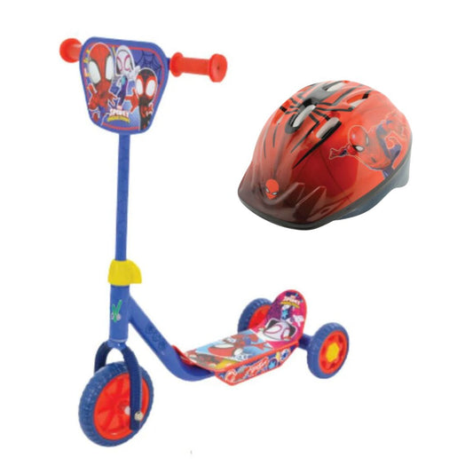 Spidey and His Amazing Friends Tri Scooter and Helmet Bundle