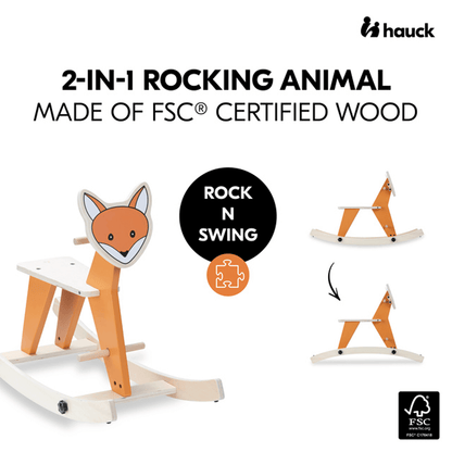Rock N Swing - Fox Wooden Rocker