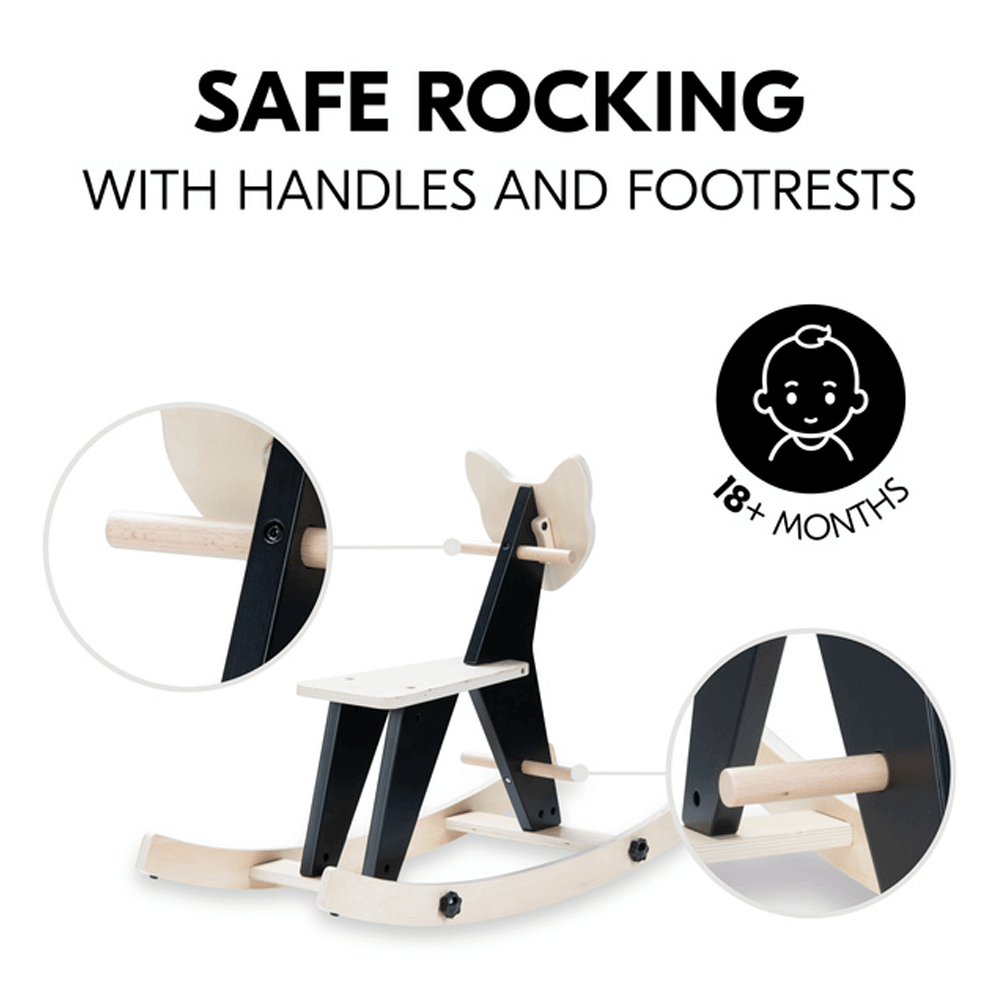 Rock N Swing - Zebra Wooden Rocker