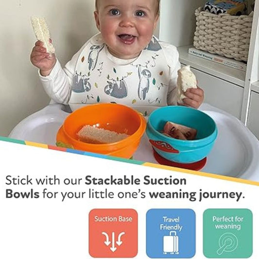 Stackable Suction Bowls (2 Pack)