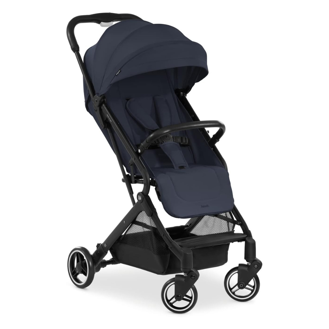 Hauck Travel N Care Pushchair Lightweight Compact Travel Stroller with Lie-Flat Recline and UPF 50+ Canopy