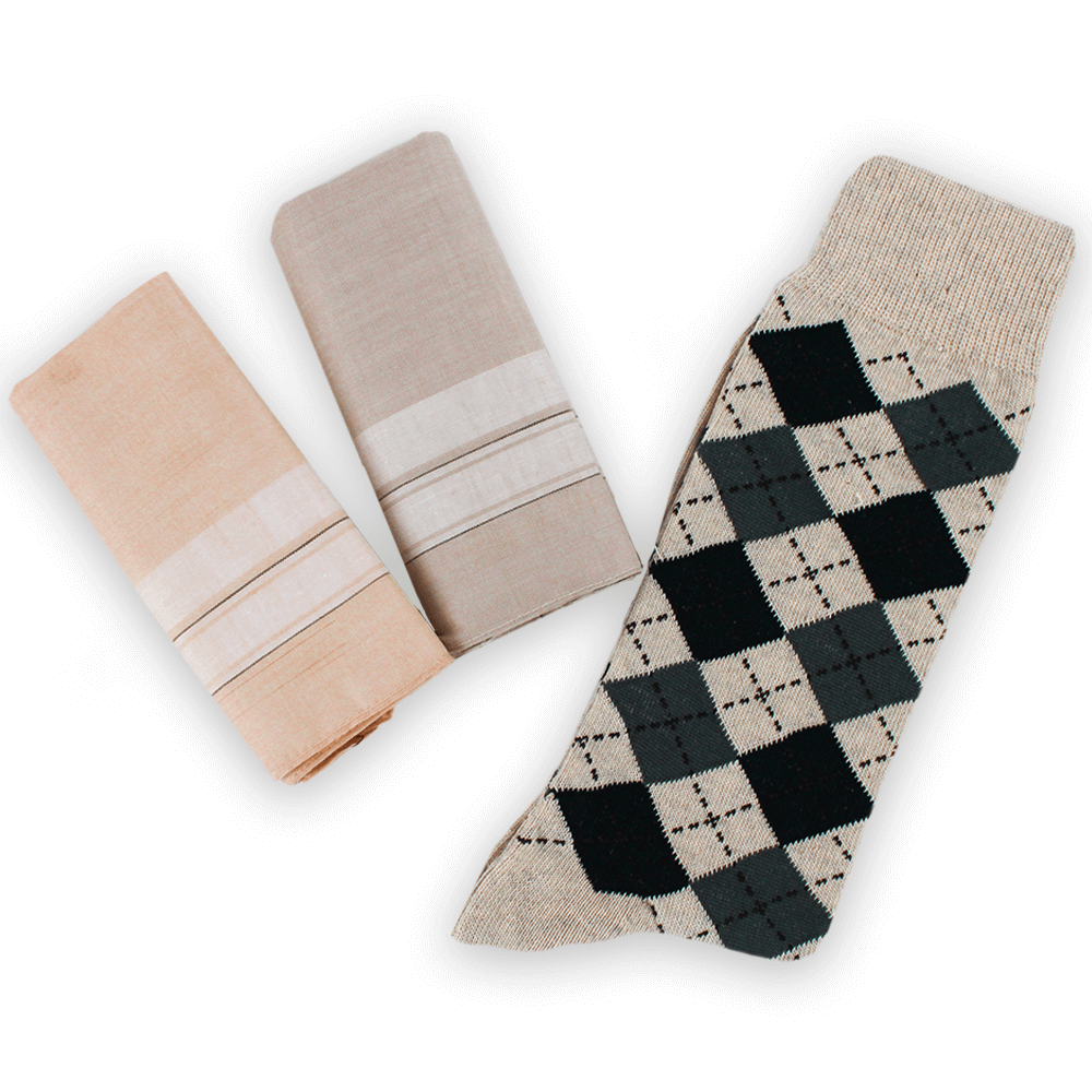 Border Mens Handkerchief Bundle