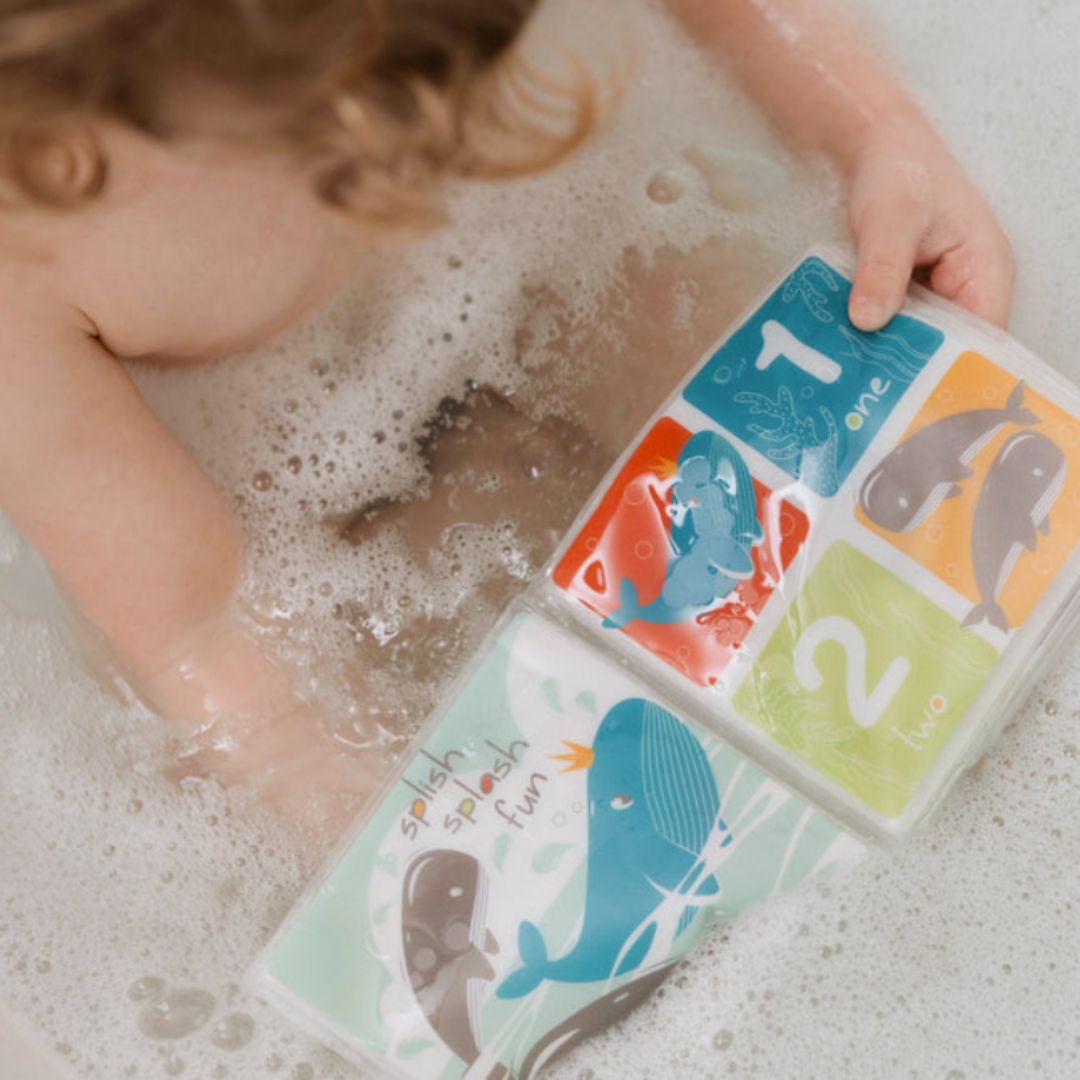 Nuby Bath Time Book – Soft, Squeaky & Waterproof Sensory Toy for Babies 0+ Months
