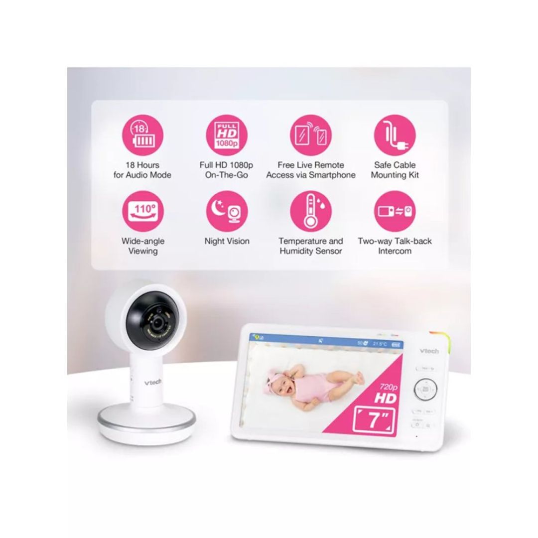 Vtech 7" Over-the-Cot Smart High Definition Video Monitor