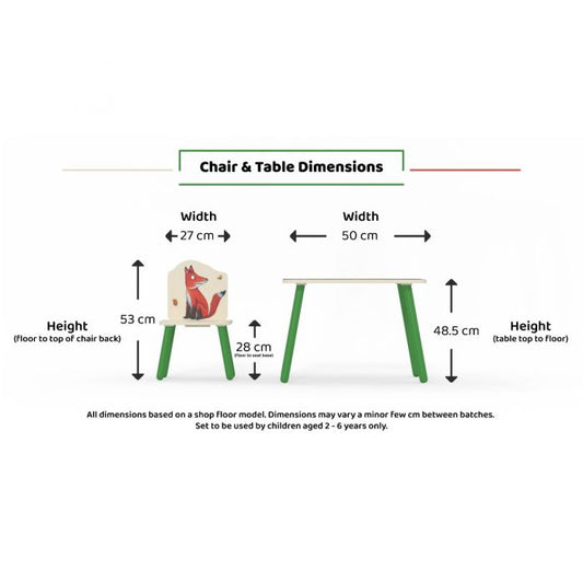 Gruffalo Table & 2 Chairs – Official Kids Furniture Set | Kidsaw