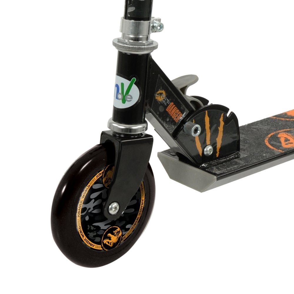 Jurassic World Folding Inline Scooter with Printed Wheels Adjustable and No Assembly Required