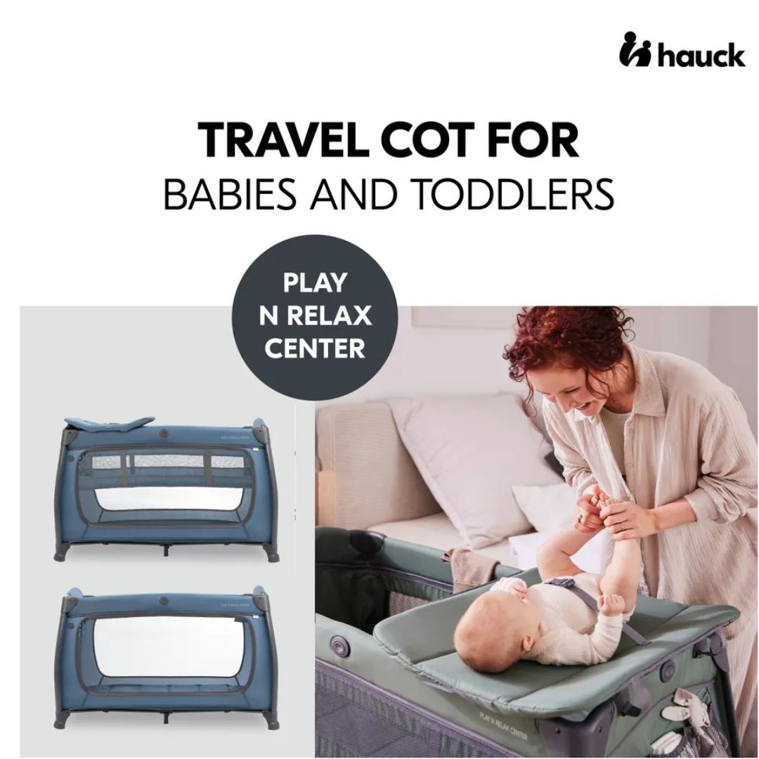 Hauck Play N Relax Center – Travel Cot for Newborns and Toddlers