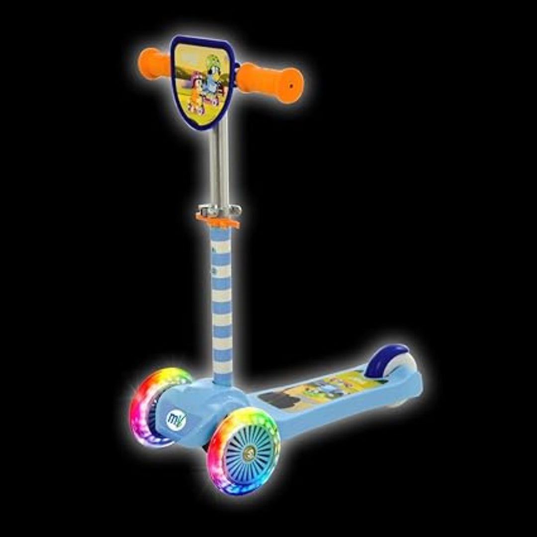 Bluey Mini Go! Tilt 3-Wheel Scooter with Light-Up Wheels