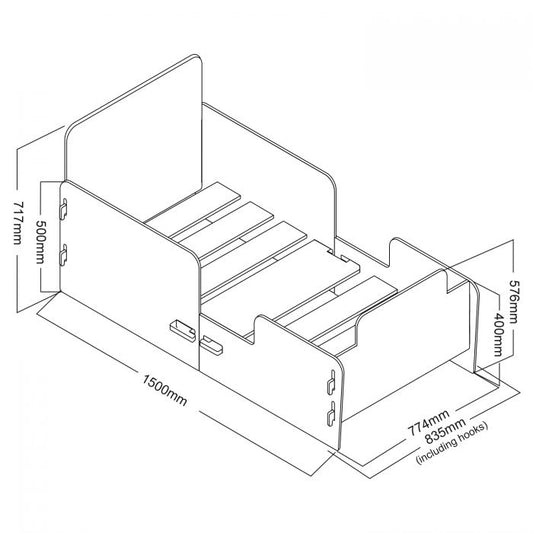 Kidsaw Tractor Junior Toddler Bed – Fun Slot-Together Bed for Kids