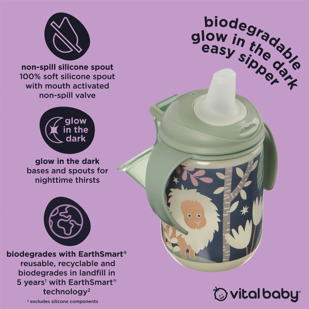 Vital Baby Hydrate Easy Sipper 350ml Glow In The Dark