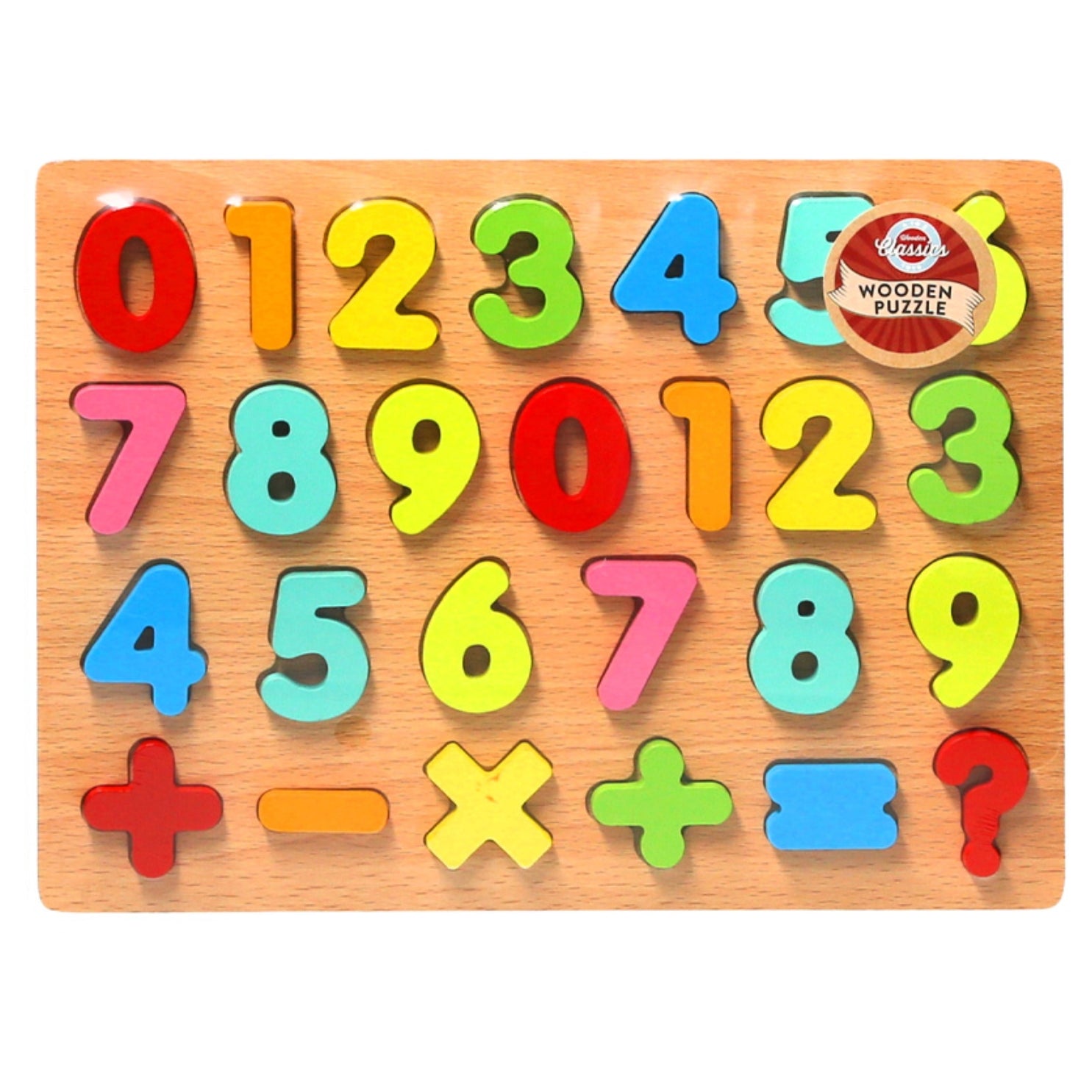 Fun Time Wooden Chunky Numbers Puzzle – Pearl and Bear