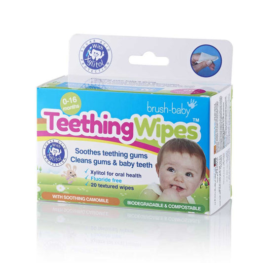 Teething Wipes With Camomile 20 Pack