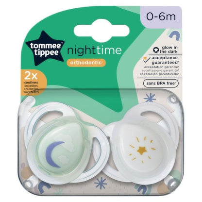 Tommee Tippee Night Time Soothers 2 Pack