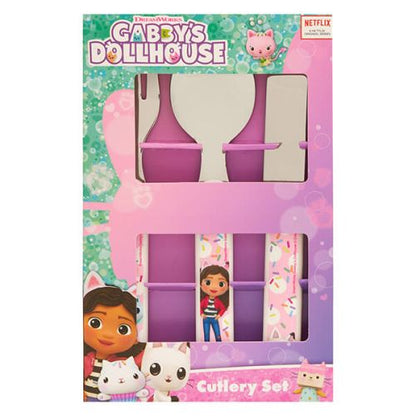 Polar Gear Gabby's Dollhouse Party 3 Piece Metal Cutlery Set