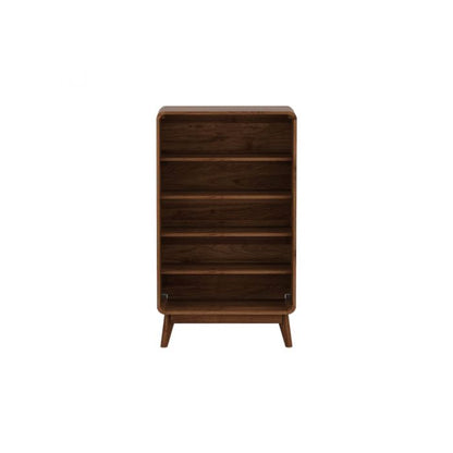 Shoe Cupboard – 2 Door Storage Cabinet with Chevron Detail | Columbian Walnut Finish